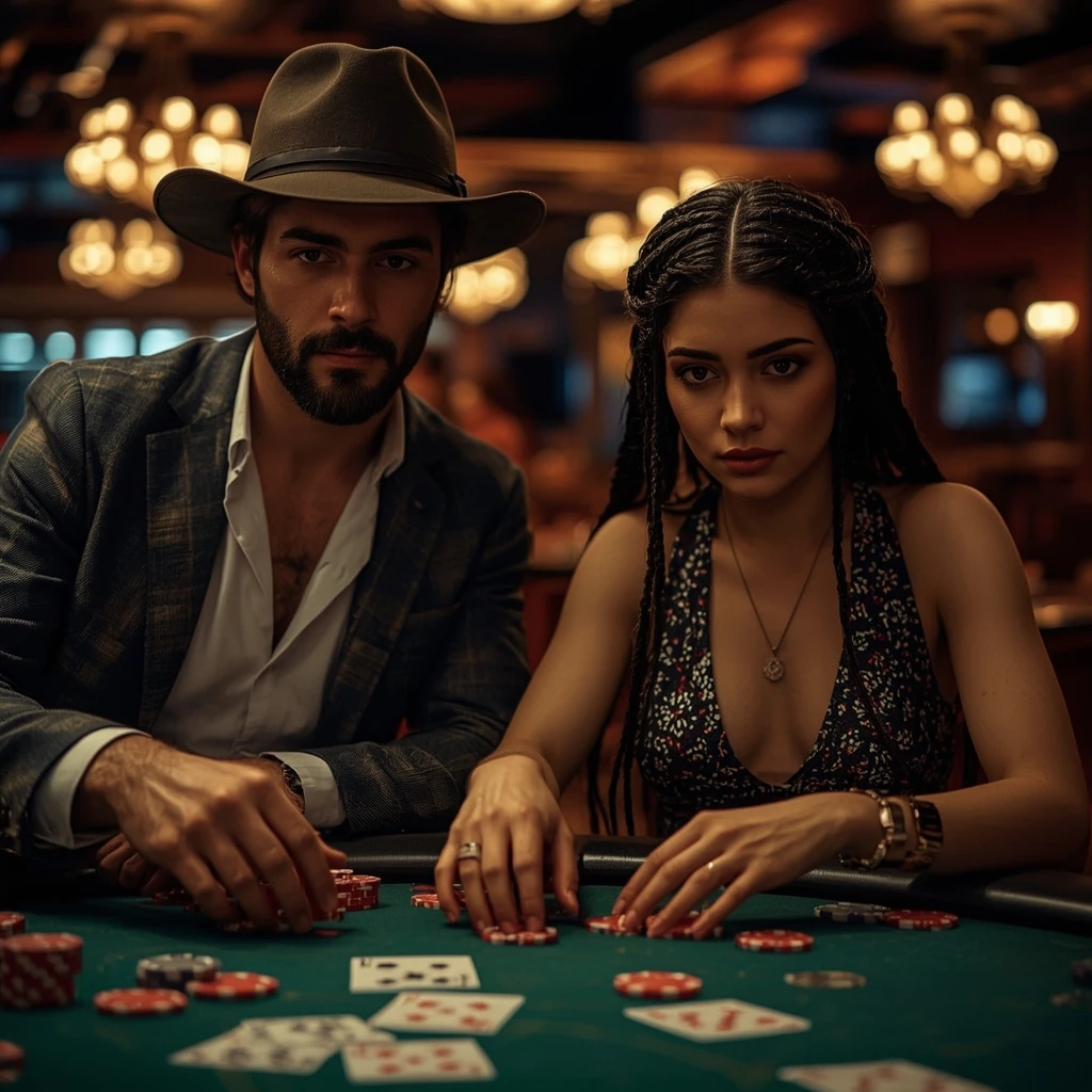 photo of two poker players WOLF777 CASINO